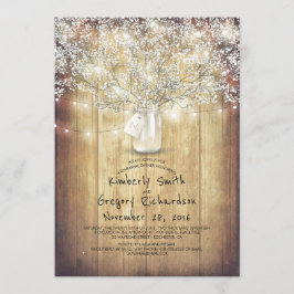 Barnets andningsmason Burk Barn Rehearsal Middag Inbjudningar