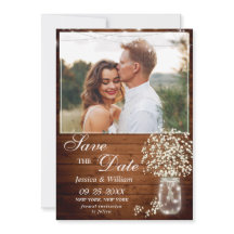 Barnets andningsmason Burk Rustic Photo Bröllop