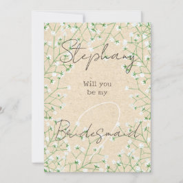 Barnets andningsslam Boho kommer att bli min Bride Inbjudningar