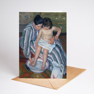 Barnets bad   Mary Cassatt Kort