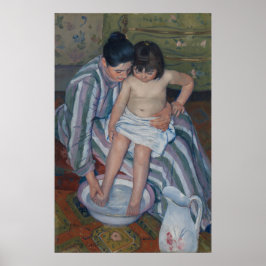 Barnets bath av Mary Cassatt Poster