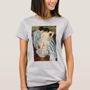 Barnets bath av Mary Cassatt Vintage Impressionism Tee Shirt
