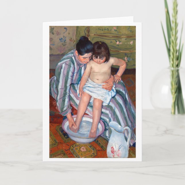Barnets bath, Mary Cassatt Kort (Framsida)