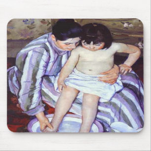 Barnets bath, Mary Cassatt Mousepad Musmatta