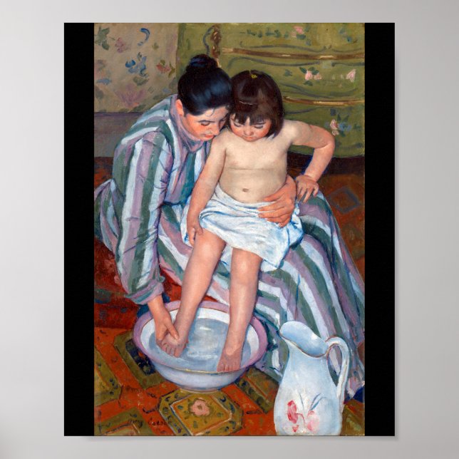 Barnets bath, Mary Cassatt Poster (Framsidan)