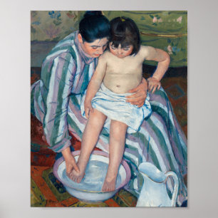 Barnets Bath Mary Cassatt Poster