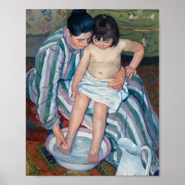 Barnets Bath Mary Cassatt Poster (Framsidan)