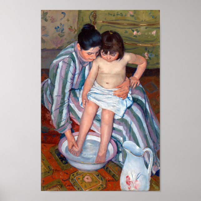 Barnets bath, Mary Cassatt Poster (Framsidan)
