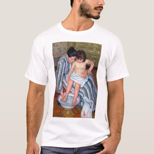 Barnets bath, Mary Cassatt T Shirt (Framsida)