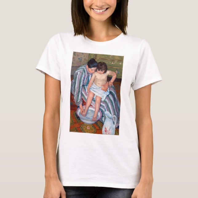 Barnets bath, Mary Cassatt T Shirt (Framsida)