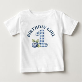 Barnets blåbärs första födelsedag t shirt
