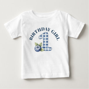 Barnets blåbärs första födelsedag t shirt