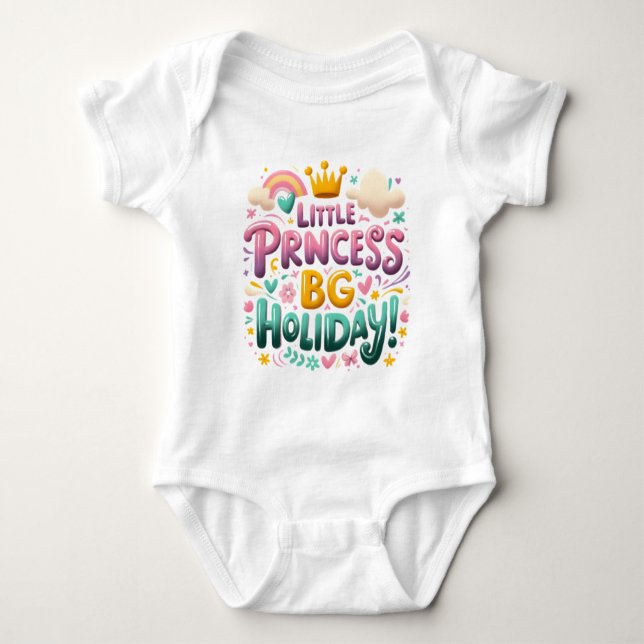 Barnets bodysuit med en rolig inskription t shirt (Framsida)