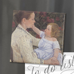 Barnets caress Mary Cassatt Magnet