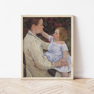 Barnets caress   Mary Cassatt Poster