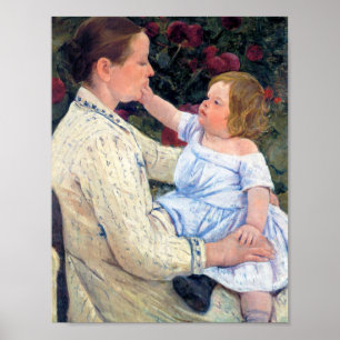 Barnets Caress, Mary Cassatt Poster