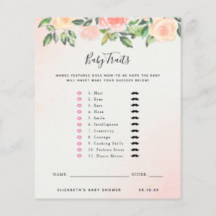 Barnets egenskaper   Baby Shower-spel