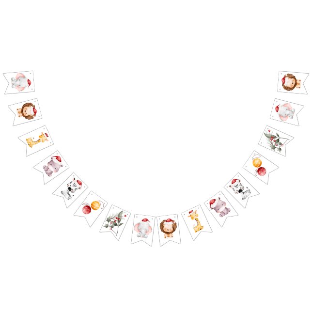 Barnets Födelsedagsfest under julen Vimplar (Alla)