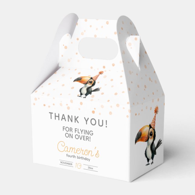 Barnets födelsedagsfirande presentaskar (Framsidan Sidan)