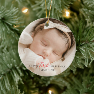Barnets första jul födelsestatistik julgransprydnad keramik