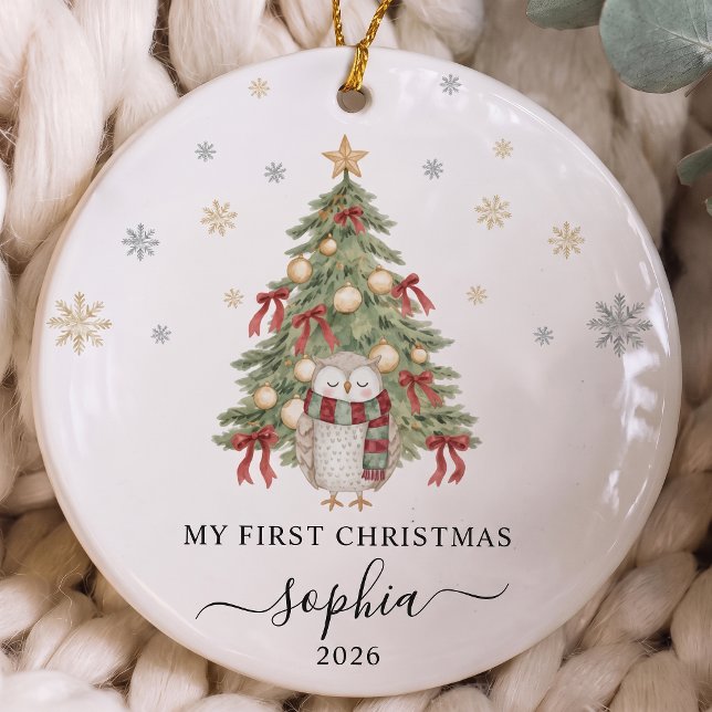 Barnets första jul julgransprydnad keramik (Skapare uppladdad)