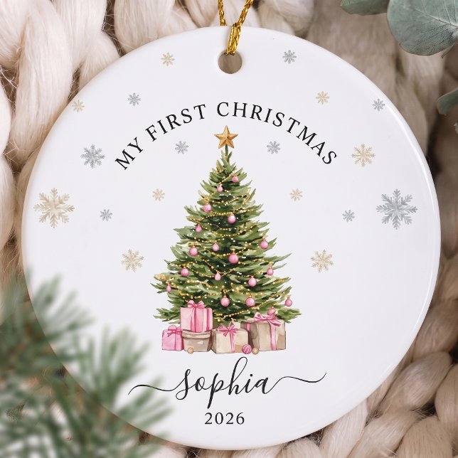 Barnets första jul julgransprydnad keramik (Skapare uppladdad)