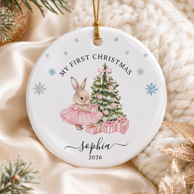 Barnets första jul julgransprydnad keramik (Skapare uppladdad)