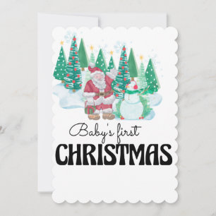 Barnets första jul julkort