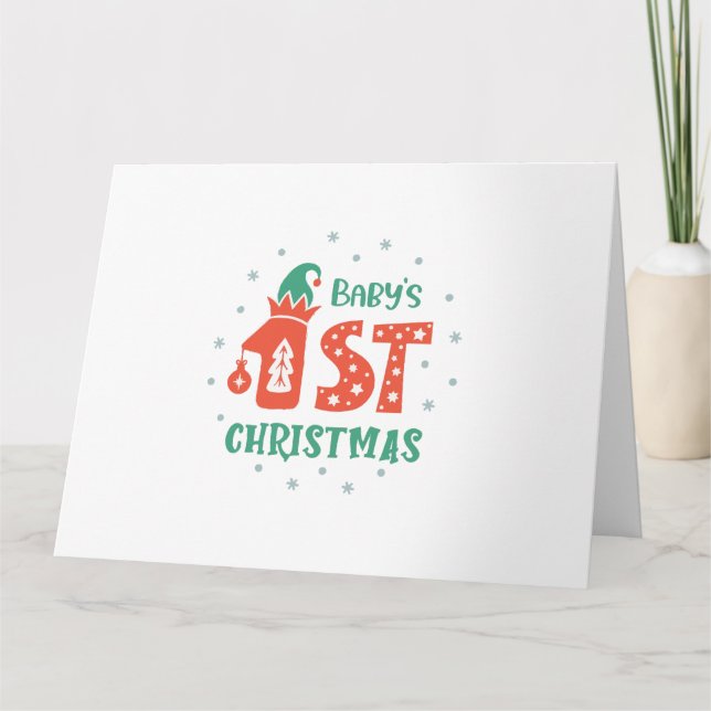 Barnets första jul  kort (Framsida)