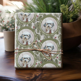 Barnets första julfoto - Whimsical grenar Presentpapper