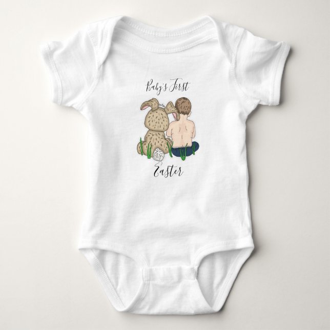Barnets första påsk Baby  T Shirt (Framsida)