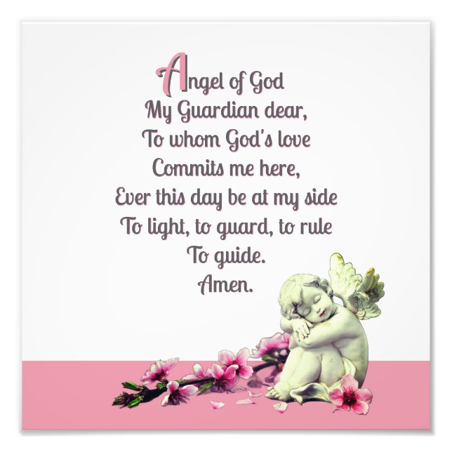 Barnets Guardian Angel Fototryck (Framsidan)