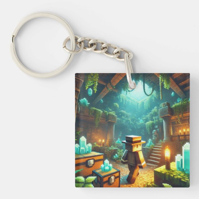 Barnets ID-Märkre Blockstyle Minecrafty Äventyr (Framsidan)