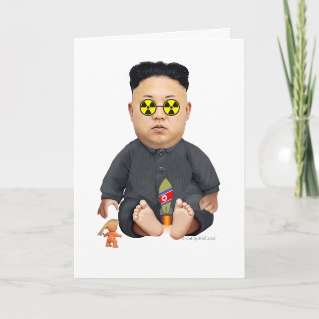 Barnets jakt Lil Rocket Man Birthday Greeting Card Kort (Framsida)