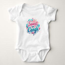 Barnets kroppsoverall med en rolig inskription t shirt