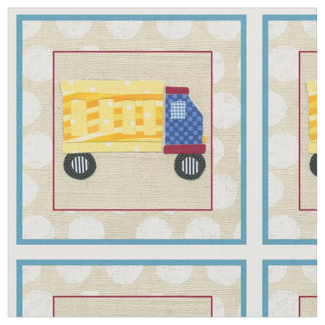 Barnets Lastbil av Chariklia Zarris Tyg (Närbild)