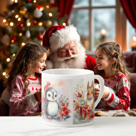 Barnets lilla tea Kopp 3 Cute Baby djur Lägg till  Espressomugg