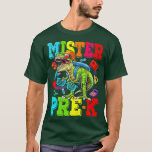 Barnets Mister Pre-K, Monster Lastbil Dinosaur Boy T Shirt