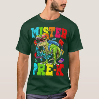 Barnets Mister Pre-K, Monster Lastbil Dinosaur Boy T Shirt