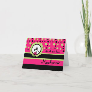 Barnets Monogram Ladybug - tackkort