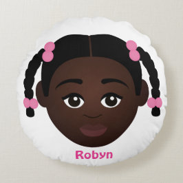 Barnets Personlig #NaturalHair Rund Kudde