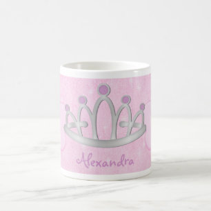 Barnets Personlig Rosa Princess Mugg