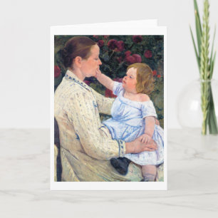 Barnets smekning, Mary Cassatt Kort