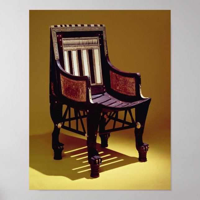 Barnets stol från Grav i Tutankhamun Poster (Framsidan)