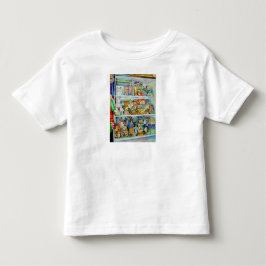 Barnets T-tröja med bordlägger av leksaker & T-shirt