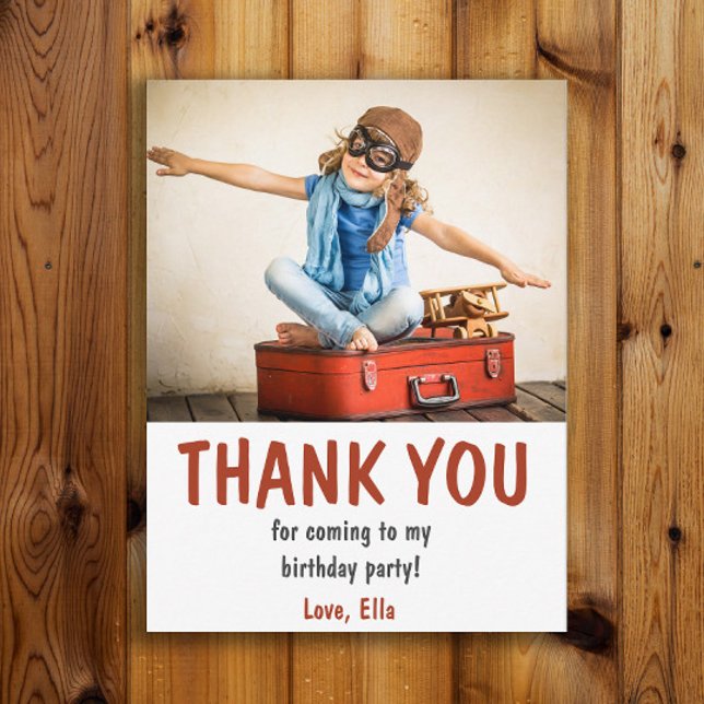 Barnets Tack för Födelsedagsfest Vykort (Skapare uppladdad)