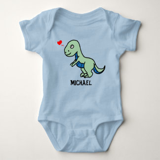 Barnets Teckning i en T-Rex Baby-dräkt T Shirt