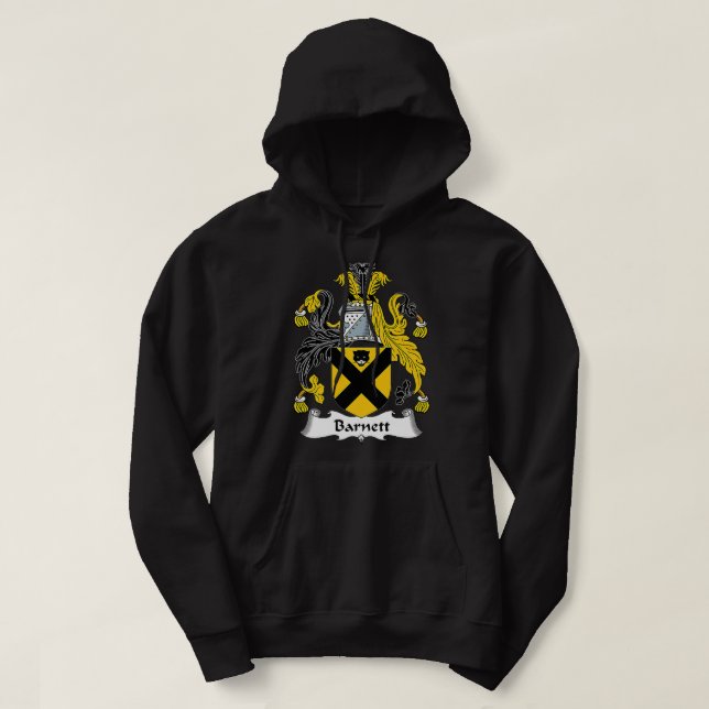 Barnett Coat of Arms  Family Crest Premium   Hoodie (Design framsida)
