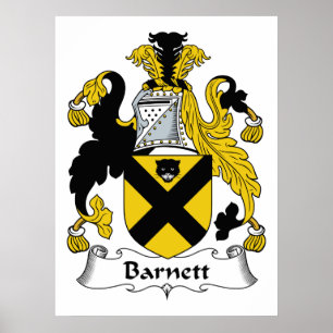 Barnett familjvapensköld poster