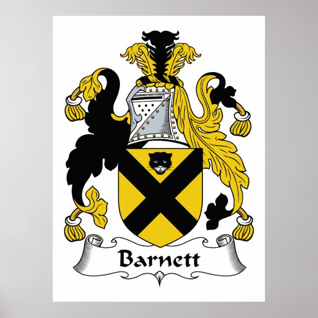 Barnett Family Crest Poster (Framsidan)